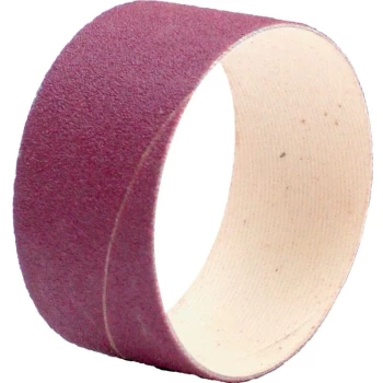 image of York - 38 X 25MM Abrasive Spiral Bands Aluminium Oxide 150 Grit- you get 5