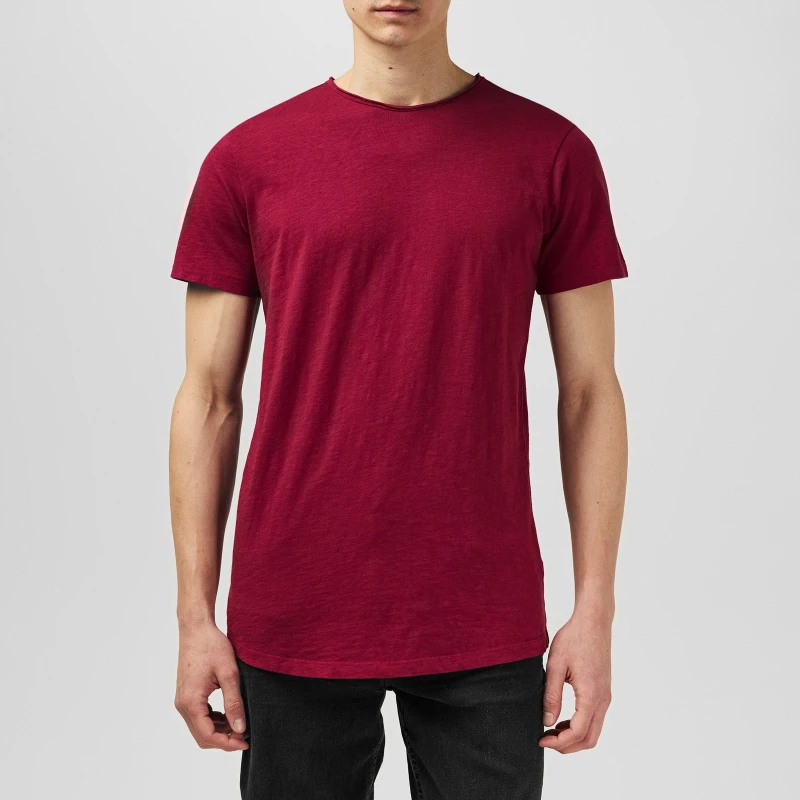 Image of Fabric Short Sleeve T-Shirt Mens - Brown Brown S