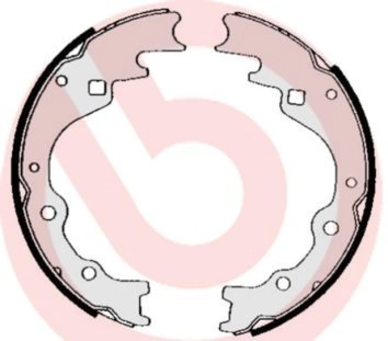 Image of BREMBO Brake Shoe Set BREMBO S 49 514