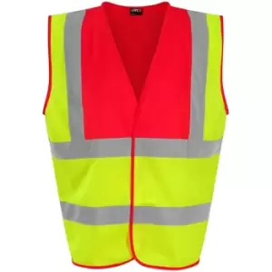 Image of PRO RTX High Visibility Unisex Waistcoat (XXL) (Yellow/Red) - Yellow/Red