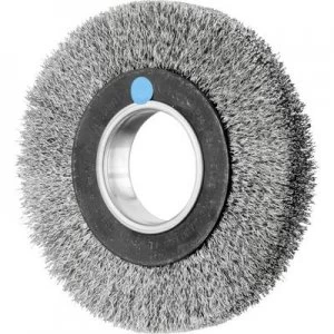 image of PFERD HORSE round brush uncoated 150 x 25mm wire thickness 0.3mm With hole + adapter set AK 32-2 43701210