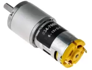 RS PRO Brushed Geared DC Geared Motor, 41.3 W, 12 V, 78 Ncm, 194 rpm, 6mm Shaft Diameter