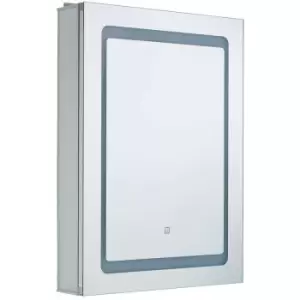 image of Spa LED Illuminated Bathroom Mirror Cabinet 34W Arte with Shaver Socket and Demist Pad 5000K Daylight 2190lm