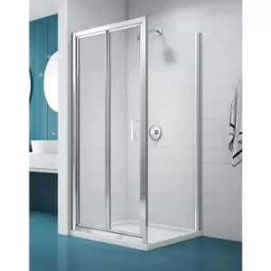 image of Merlyn NIX Bi-Fold Shower Enclosure Door 800mm in Chrome Toughened Safety Glass