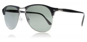 Image of Persol PO8649S Sunglasses Black / Silver 95-58 Polarized 56mm