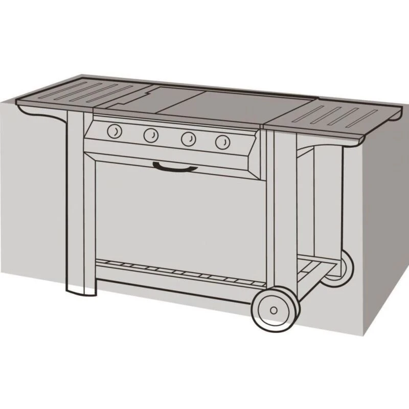 Image of Garland Large Flatbed Barbecue Cover Black W1328
