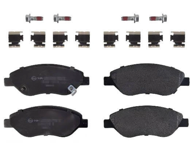 Image of Blue PRINT ADBP420040 Brake pad set Front Axle, with acoustic wear warning, with fastening material Brake Pad Set,disc brake (402)