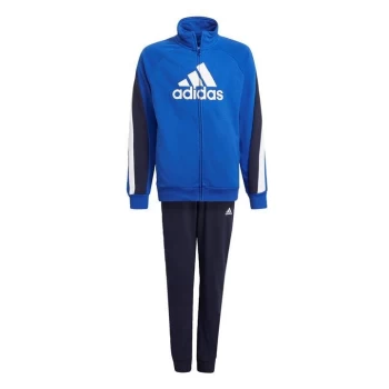 image of adidas Colorblock Big Badge of Sport Tracksuit Kids - Bold Blue / Legend Ink / White