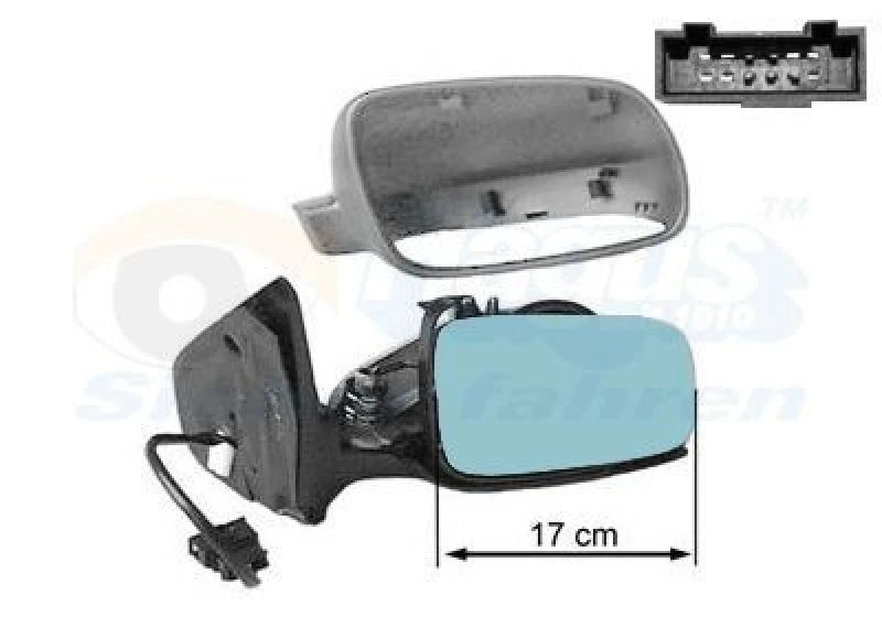Image of VAN WEZEL Wing mirror VAN WEZEL 5888816