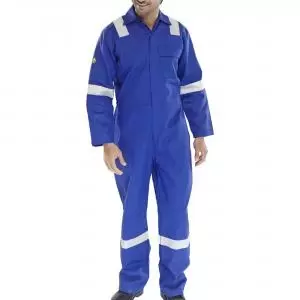 Image of Beeswift Fire Retardant Nordic Design Boilersuit Royal Blue 54