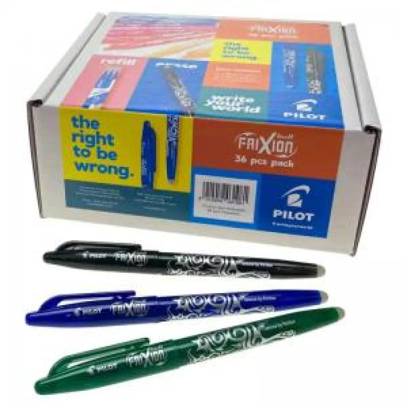 Image of Pilot Frixion Ball Medium Tip Pens Classpack Assorted Pack 36 - EXR56048PT
