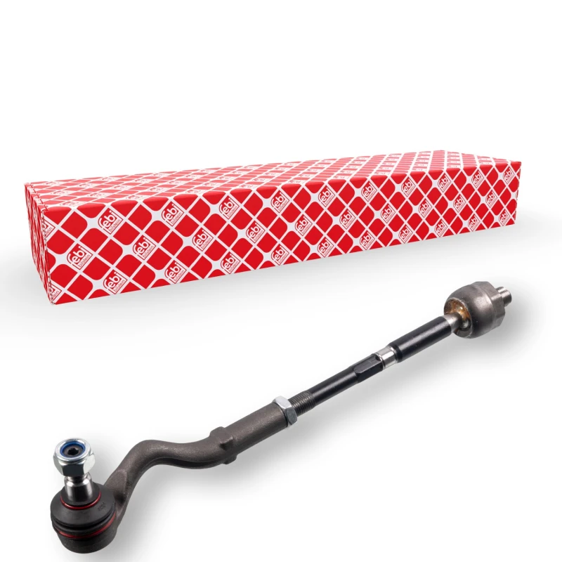 Image of FEBI BILSTEIN 33014 Tie Rod OE Turbo NEW, Front Axle Left, with lock nut Rod Assembly (284)