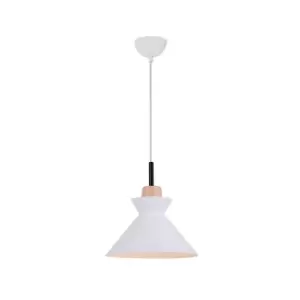 Image of Razgrad Dome Ceiling Pendant Light 1x E27 White