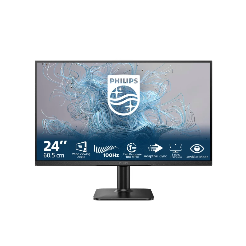 Image of Philips 1000 series 24E2N1100LB/00 computer monitor 60.5cm (23.8") 1920 x 1080 pixels Full HD LCD Black 24E2N1100LB/00
