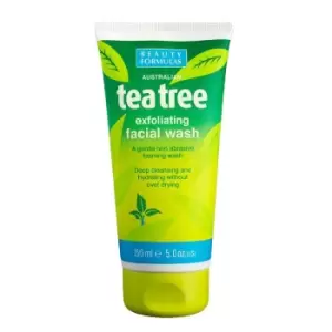 image of Beauty Formulas Tea Tree Exfoliating Facial Wash 150ml