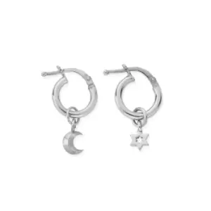 Image of ChloBo Silver Wisdom & Guidance Hoop Earrings