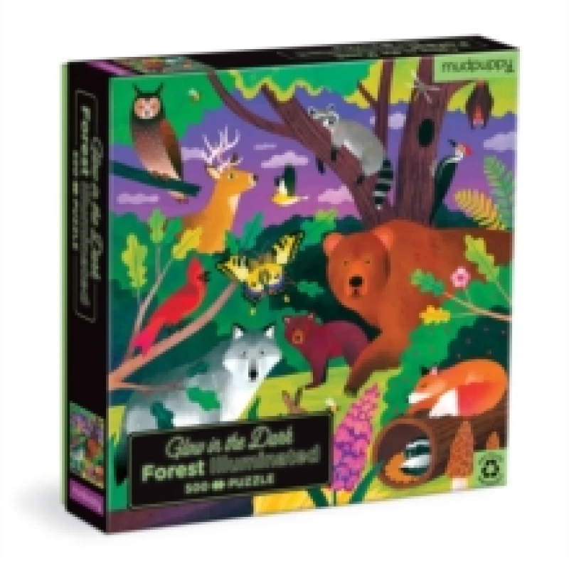 Image of Forest Illuminated 500 Piece Glow in the Dark Puzzle Jigsaw