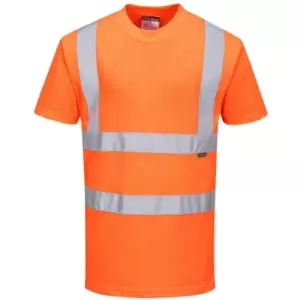 Image of Portwest - RT23ORR4XL - sz 4XL Hi-Vis T-Shirt RIS - Orange - Orange