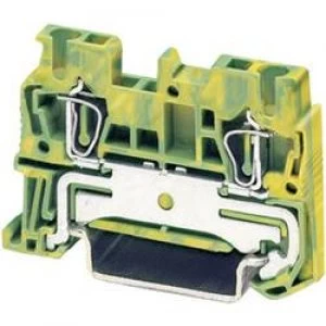 image of Phoenix Contact 3031238 ST 25 PE Tension Spring Grounding Terminal ST... PE Green yellow