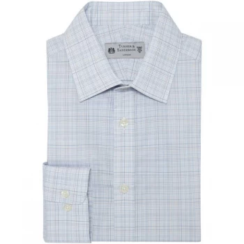 Image of Turner and Sanderson Dickinson Tailored Fit Fine Tram Shirt - White