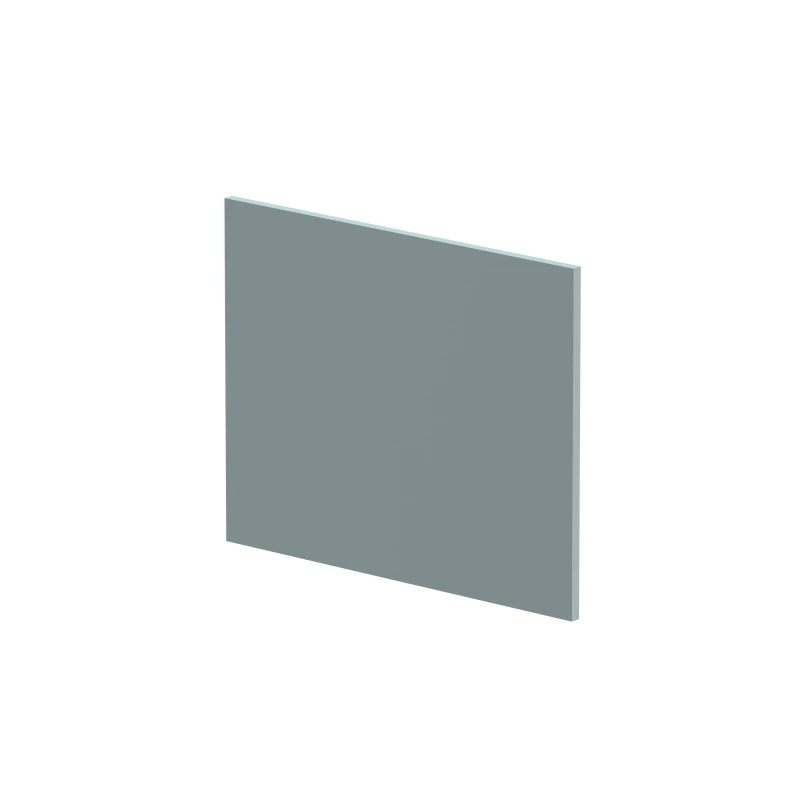 Image of Balterley Edge Power L Shape Square End Bath Panel Matt Coastal Grey 1700mm Grey unisex