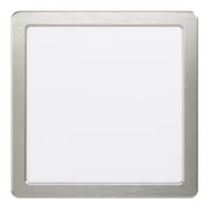 image of Square Ceiling Flush Downlight Satin Nickel Spotlight 16.5W Built in LED