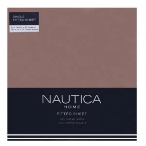 image of Nautica Fitted Sheet - Mocha