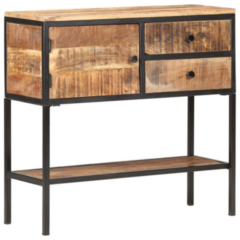 Image of VIDAXL Sideboard 85x30x80cm Rough Mango Wood Vidaxl 8720286070314