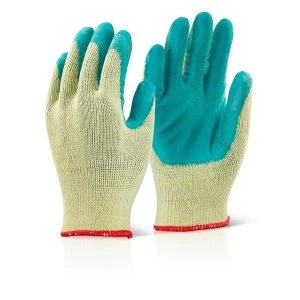 Image of Click2000 Economy Grip Glove Green L Ref EC8GL Pack of 100 Up to 3 Day
