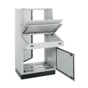 Image of Schneider Electric NSYS Steel 4 Floor Standing Enclosure, 1400 x 1200 x 845mm, IP55