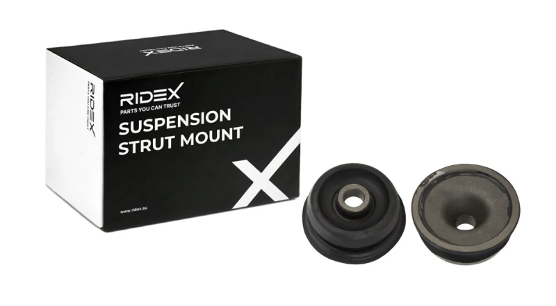 Image of RIDEX 1180S0979 Top strut mount Front axle both sides Rubber Suspension Strut Support Bearing (1180)
