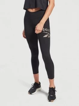 image of Reebok Training Essentials Modern Safari Animal Print Legging - Black