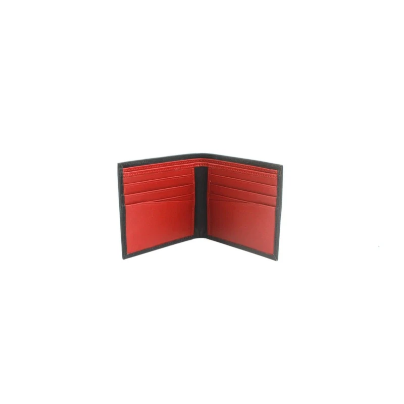 Image of Eastern Counties Leather Mens Carter Leather Slimline Card Wallet in Black Male One Size