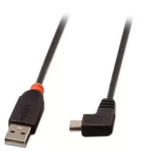 Image of Lindy USB2.0 A/Mini-B 90 Degree 1m