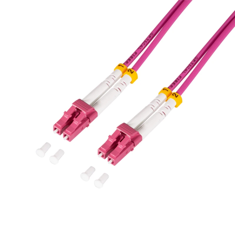 Image of LogiLink FC4LC15 InfiniBand/fibre optic cable 15 m 2x LC Pink
