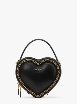 image of Kate Spade Amour 3D Heart Crossbody, Black, One Size