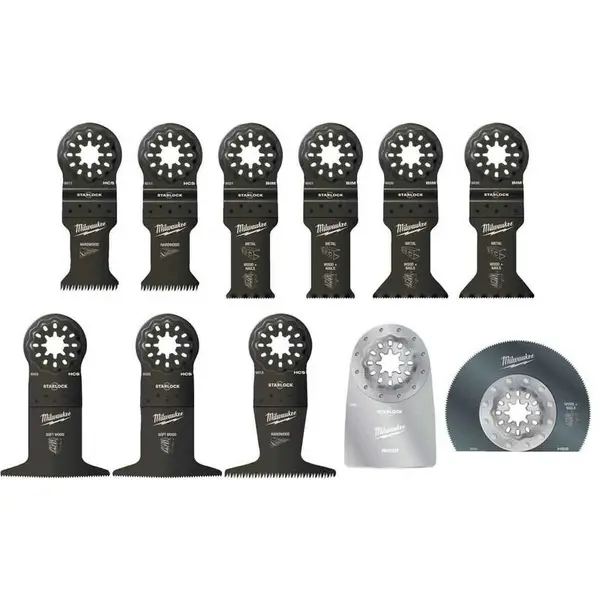 image of Milwaukee 11 Piece Oscillating Multi Tool Blade Set