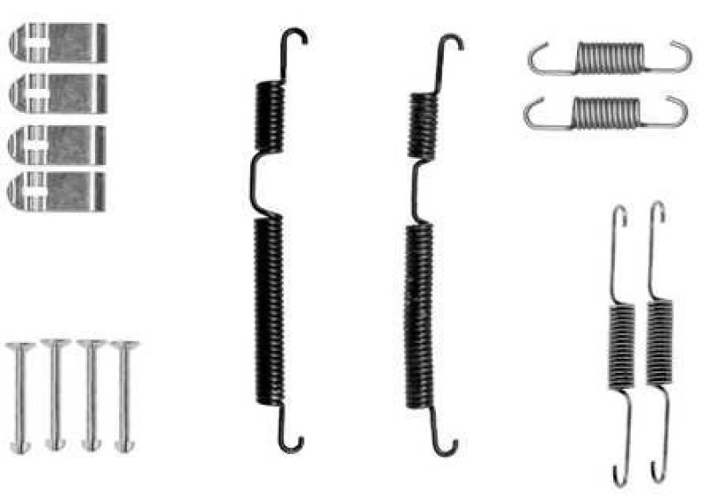 Image of Brake shoe fitting kit TEXTAR 97049400
