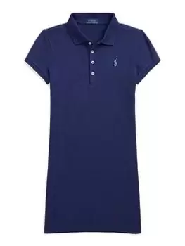 Image of Ralph Lauren Girls Polo Shirt Dress - Navy, Size 7 Years=S, Women