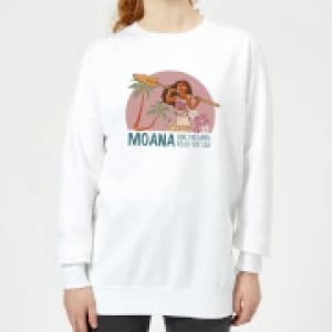 Image of Moana Read The Sea Womens Sweatshirt - White - 3XL