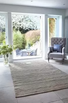 Image of 'Woven Rustic Stripe' Rug