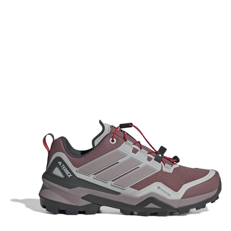 Image of adidas Womens Non-Waterproof Hiking Shoes Crmsn/Fig/Gry female 4 (36.7)
