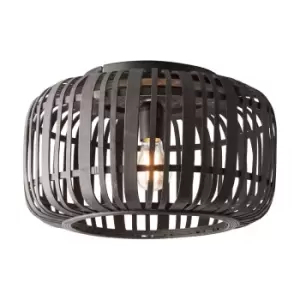 image of Gallery Interiors Martha Pendant Light in Dark Bamboo - 1 light