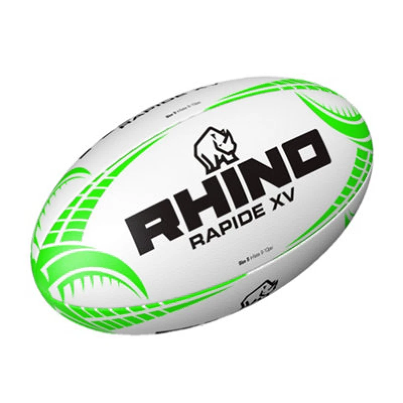 Image of Rhino Rapide Xv Rugby Ball White (5)