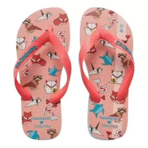Image of Havaianas Top Japan Flip Flops Womens - Blue