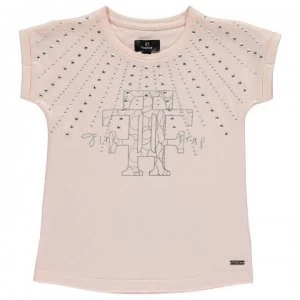 Image of Firetrap Embellished T-Shirt Junior Girls - Blush Diamond