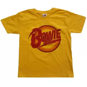 Image of David Bowie - Diamond Dogs Logo Kids 9 - 10 Years T-Shirt - Yellow