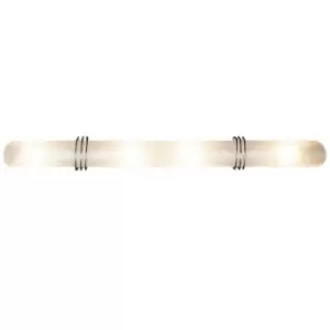 image of Italux Caro - Modern Wall Lamp Satin 4 Light with Milky Matt Shade, E14