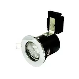 image of Robus Compact 50W GU10 Fire Rated Downlight 72mm IP20 Chrome - RFP201-03