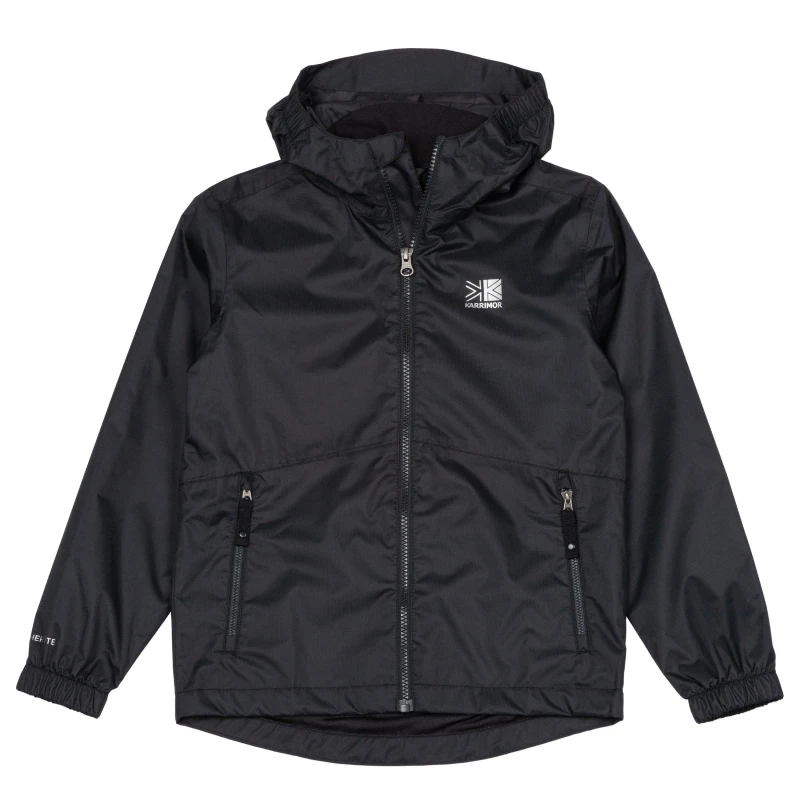 Image of Karrimor Kids Sierra Hooded Waterproof Jacket Black male 5-6 Years